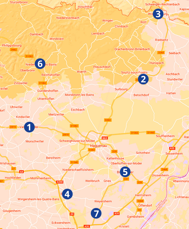 Carte des permanences